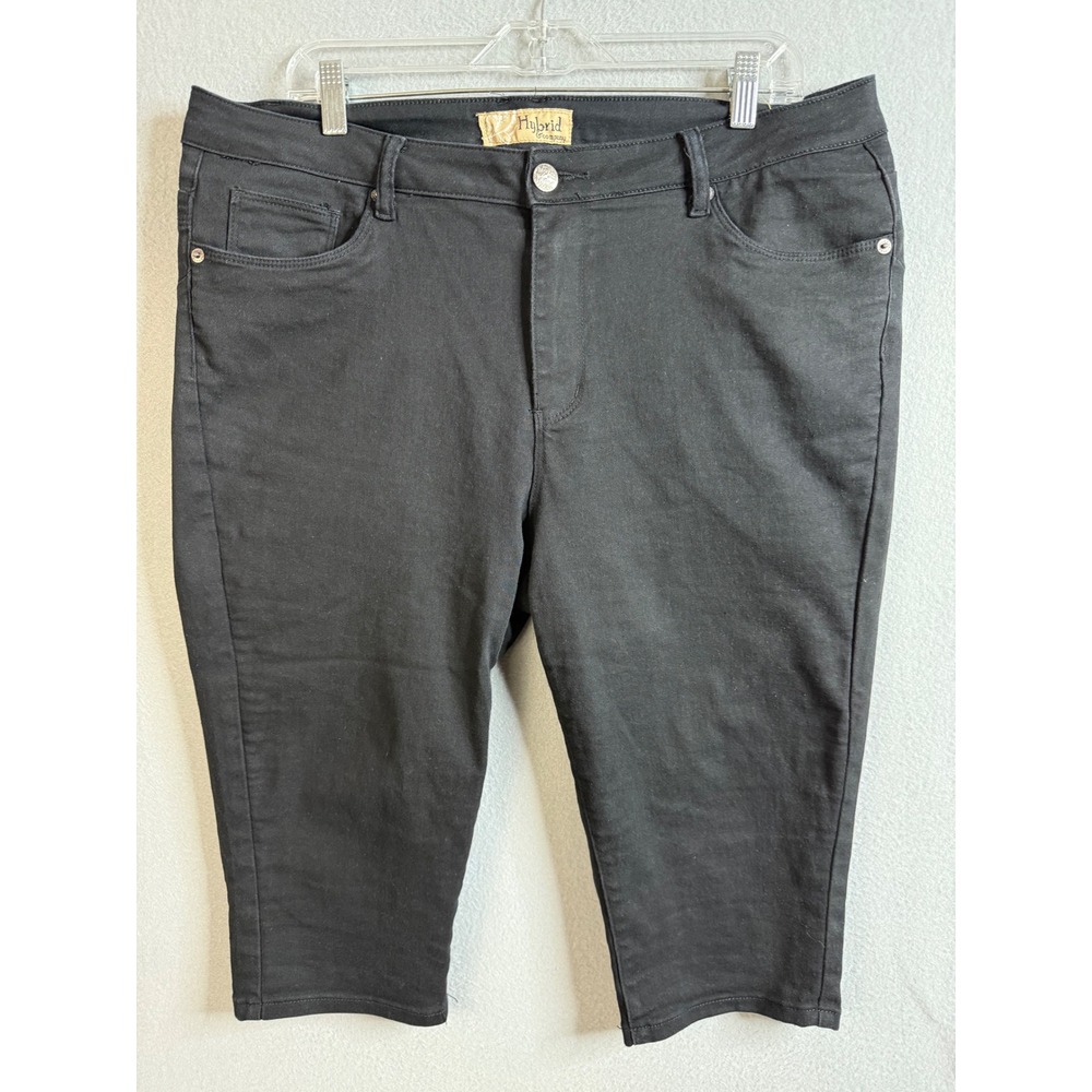 Hybrid & Company Pants‎ Women's 16 Capri Pants Denim Cropped Stretch